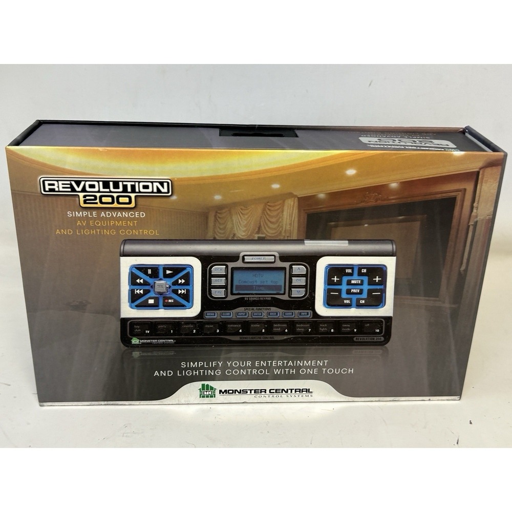 Monster Revolution 200 Universal Remote Home Theater Lighting Control Complete